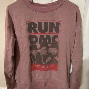Women’s Purple AC/DC Hip Hop Crew Neck Sweatshirt
